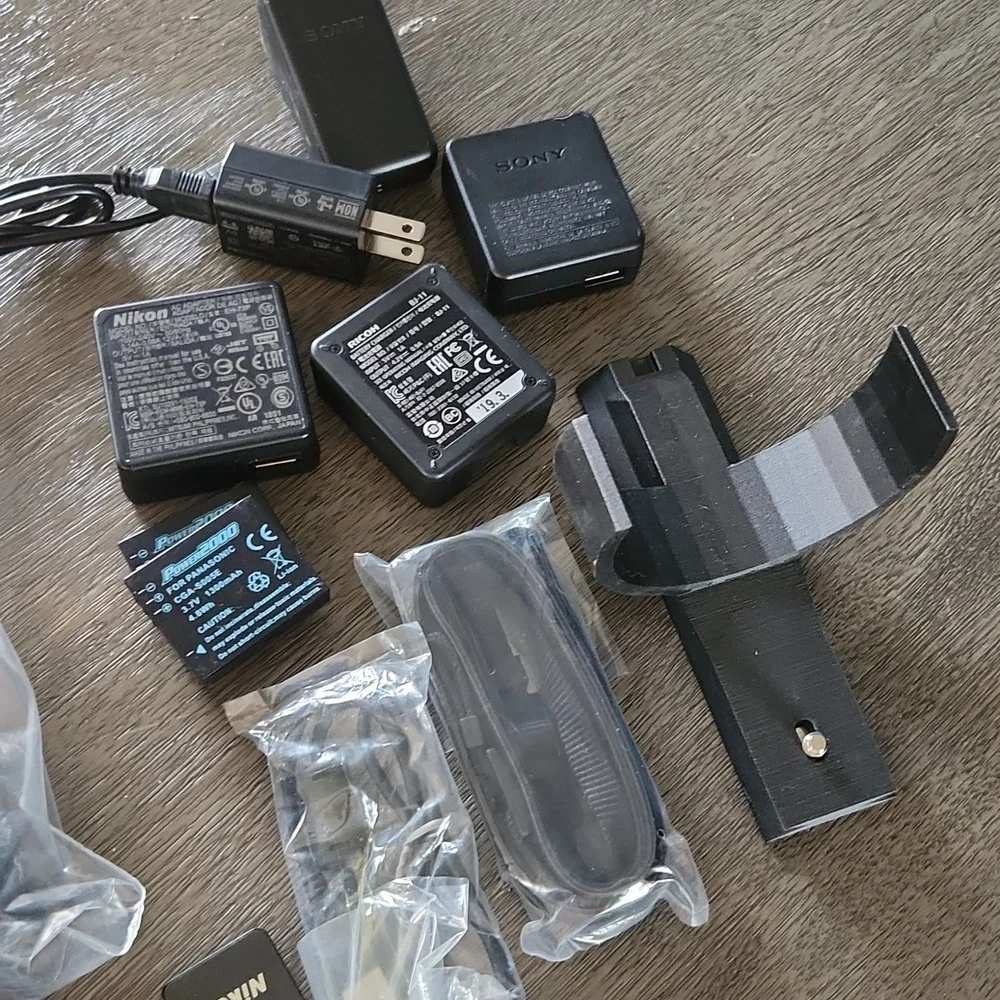 Sony Nikon Ricoh Lumix Misc Camera Accessories Lot
